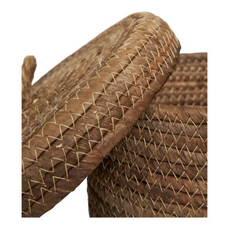 Zestaw 2 koszy zamykanych boho Desio House Nordic