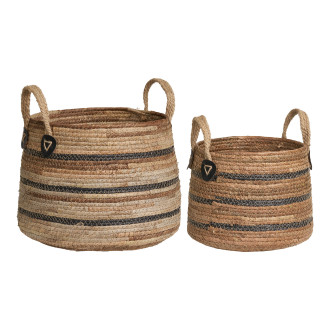 Zestaw 2 koszy boho z uchwytami Erba House Nordic