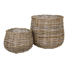 Zestaw 2 koszy rattanowych Pulo House Nordic