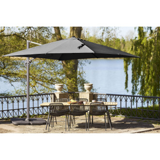 Duży parasol ogrodowy Baza 295x295cm czarny House Nordic