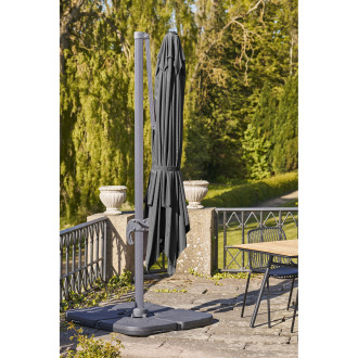 Duży parasol ogrodowy Baza 295x295cm czarny House Nordic