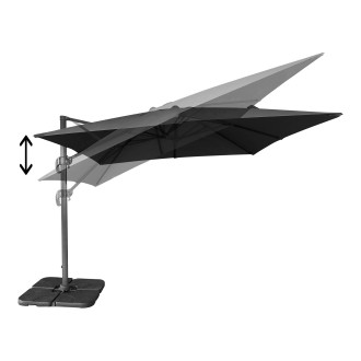 Duży parasol ogrodowy Baza 295x295cm czarny House Nordic
