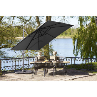 Duży parasol ogrodowy Baza 295x295cm czarny House Nordic