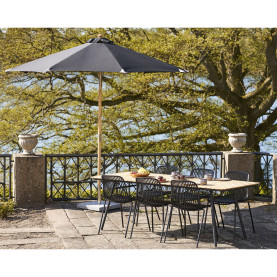 Duży parasol ogrodowy Austin 300cm czarny House Nordic