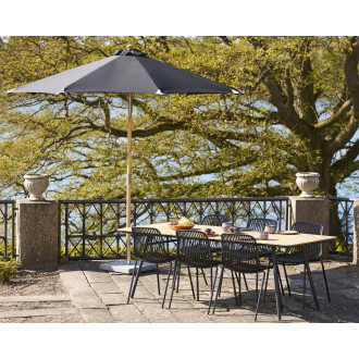 Duży parasol ogrodowy Austin 300cm czarny House Nordic