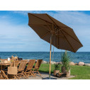 Duży parasol ogrodowy Austin 300cm piaskowy House Nordic