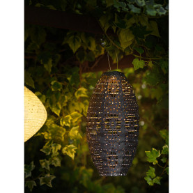 Lampion ogrodowy solarny LED Foxdale 20x40cm szary House Nordic 2