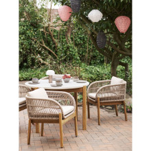 Lampion ogrodowy solarny LED Foxdale 20x40cm szary House Nordic