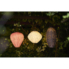 Lampion ogrodowy solarny LED Foxdale 20x40cm szary House Nordic