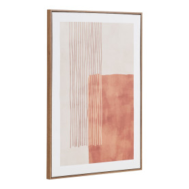 Obraz na płótnie Mina - grafika na płótnie beżowo-brązowy nr 1 50x70 cm House Nordic 2
