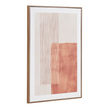 Obraz na płótnie Mina - grafika na płótnie beżowo-brązowy nr 1 50x70 cm House Nordic