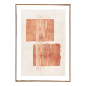 Obraz na płótnie Mina - grafika na płótnie beżowo-brązowy nr 2 50x70 cm House Nordic