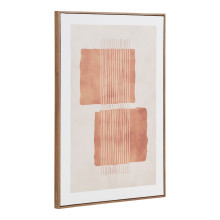 Obraz na płótnie Mina - grafika na płótnie beżowo-brązowy nr 2 50x70 cm House Nordic