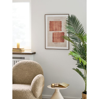 Obraz na płótnie Mina - grafika na płótnie beżowo-brązowy nr 2 50x70 cm House Nordic