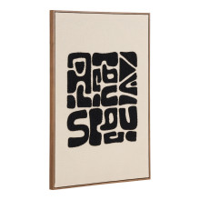Pikowana dekoracja ścienna Tine 50x70cm czarno-brązowa House Nordic