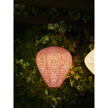 Lampion ogrodowy Greatham 30cm różowy House Nordic