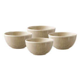 Zestaw 4 misek ceramicznych Viola beżowy House Nordic