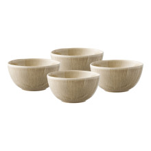 Zestaw 4 misek ceramicznych Viola beżowy House Nordic