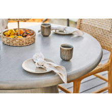 Zestaw 4 talerzy ceramicznych - obiadowych Viola 21cm beżowy House Nordic
