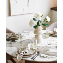 Zestaw 4 talerzy ceramicznych - obiadowych Viola 27cm beżowy House Nordic