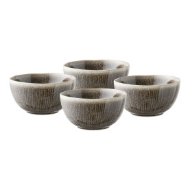 Zestaw 4 misek ceramicznych Viola szary House Nordic