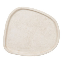 Taca dekoracyjna cementowa - japadni 35x30x2,5 cm beżowa House Nordic