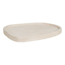 Taca dekoracyjna cementowa - japadni 35x30x2,5 cm beżowa House Nordic