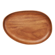 Taca z drewna akacjowego - organiczny kształt 28x39x2,5cm House Nordic