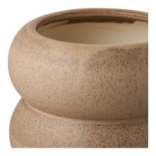 Doniczka / osłonka ceramiczna wabi-sabi brązowa 19x17,5cm House Nordic