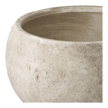 Doniczka / osłonka ceramiczna wabi-sabi szara 26x19,5cm House Nordic