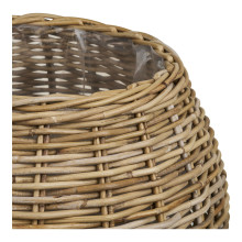 Zestaw 2 koszy dekoracyjnych rattan naturalny Melaka House Nordic
