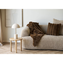 Koc / pled sztuczne futerko Galena 130x180 cm brązowy House Nordic