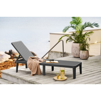 Koc / pled z wiskozy - wafelek Puno 130x156cm szarobrązowy House Nordic