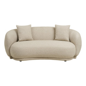 Sofa tapicerowana 2,5-osobowa z poduszkami Hawkes 190cm piaskowa House Nordic