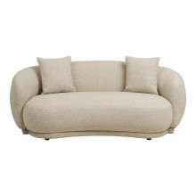 Sofa tapicerowana 2,5-osobowa z poduszkami Hawkes 190cm piaskowa House Nordic