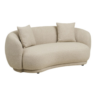 Sofa tapicerowana 2,5-osobowa z poduszkami Hawkes 190cm piaskowa House Nordic