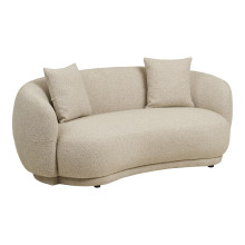 Sofa tapicerowana 2,5-osobowa z poduszkami Hawkes 190cm piaskowa House Nordic