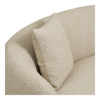 Sofa tapicerowana 2,5-osobowa z poduszkami Hawkes 190cm piaskowa House Nordic