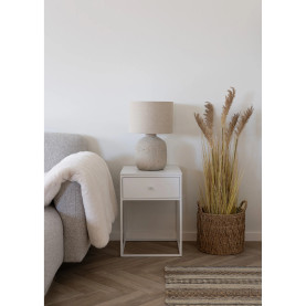 Szafka nocna z szufladą Vita 55x40x40x biała House Nordic