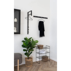 Wieszak ścienny 5 haczyków do przedpokoju Padova 70cm czarny House Nordic 2