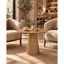 Stół okrągły dąb Intesi Soleilo 80cm - Elegancki design!