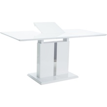 Stół rozkładany na jednej nodze Dallas biały 110x75 Signal do kuchni, jadalni i salonu.