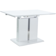 Stół rozkładany na jednej nodze Dallas biały 110x75 Signal do kuchni, jadalni i salonu.