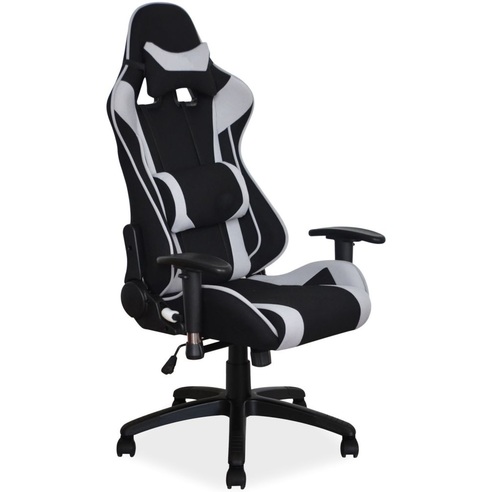 Fotel komputerowy dla gracza Viper szaro/czarny Signal do biurka.