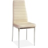 Krzesło z ekoskóry H-261 krem/chrom Signal do salonu, kuchni i jadalni.
