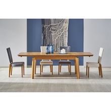Stół rozkładany prostokątny Rois 160x90 dąb miodowy Halmar do jadalni, kuchni i salonu.