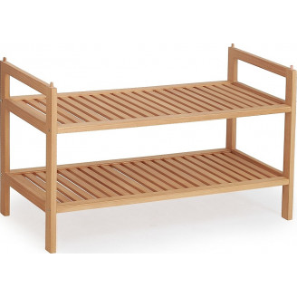 Stojak na buty drewniany ST8 naturalny Halmar do przedpokoju.