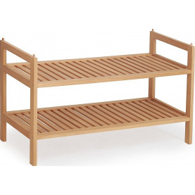 Stojak na buty drewniany ST9 naturalny Halmar do przedpokoju.