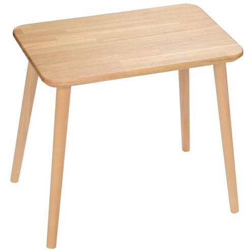 Skandynawski Prostokątny stolik kawowy drewniany Modern Oak dąb/buk 47 MoonWood do salonu, poczekalni lub kawiarni.