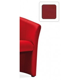 Designerski Fotel klubowy TM-1 czerwony Signal do salonu, kawiarni czy restauracji. 2